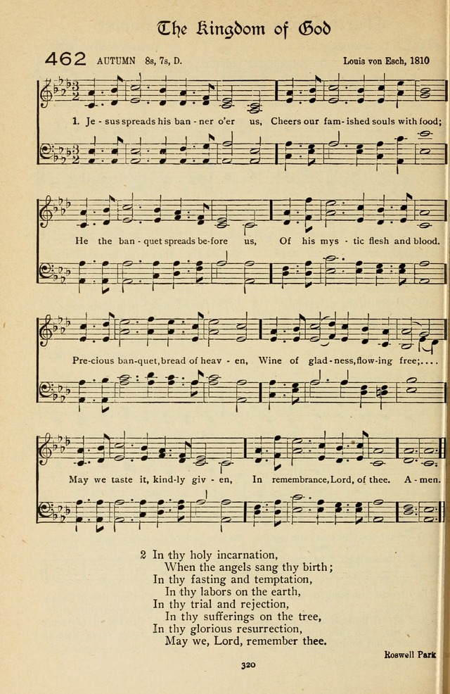 The Sanctuary Hymnal, published by Order of the General Conference of the United Brethren in Christ page 321