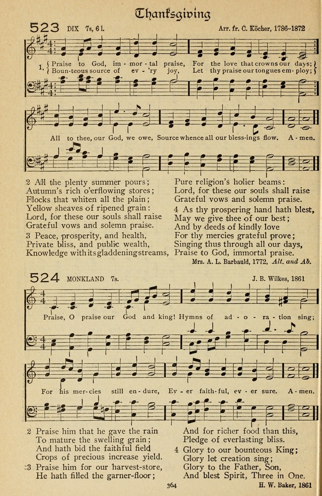 The Sanctuary Hymnal, published by Order of the General Conference of the United Brethren in Christ page 365