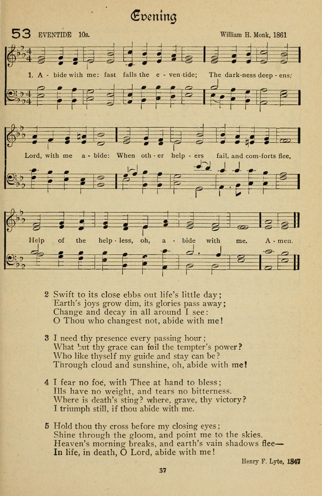 The Sanctuary Hymnal, published by Order of the General Conference of the United Brethren in Christ page 38