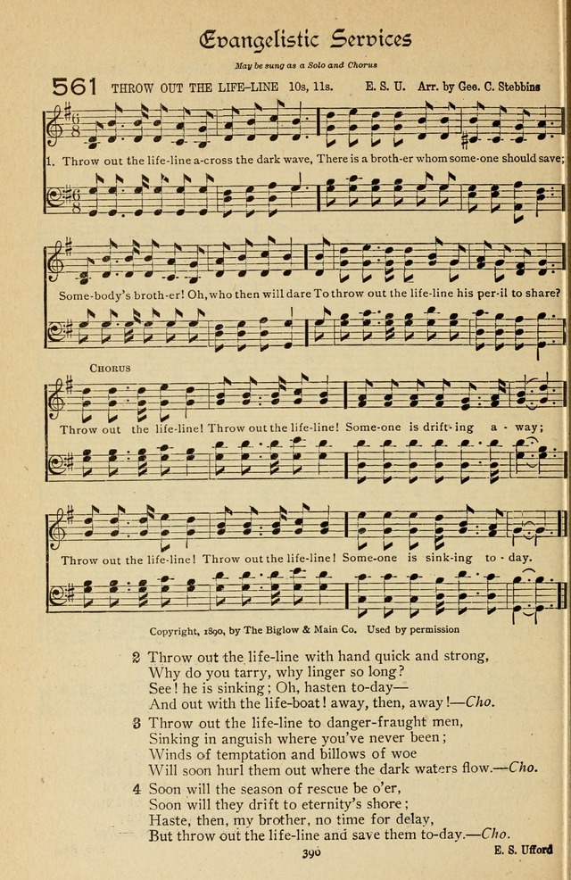 The Sanctuary Hymnal, published by Order of the General Conference of the United Brethren in Christ page 397