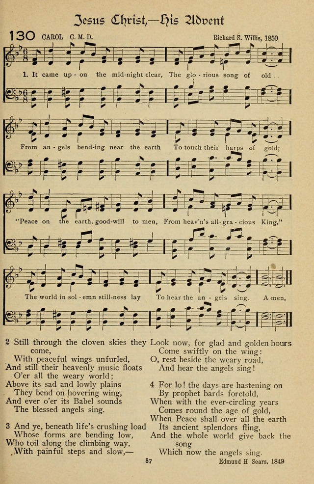 The Sanctuary Hymnal, published by Order of the General Conference of the United Brethren in Christ page 88