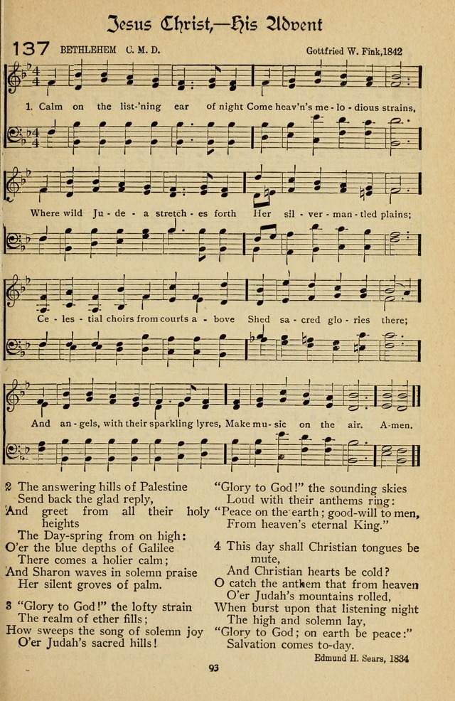 The Sanctuary Hymnal, published by Order of the General Conference of the United Brethren in Christ page 94