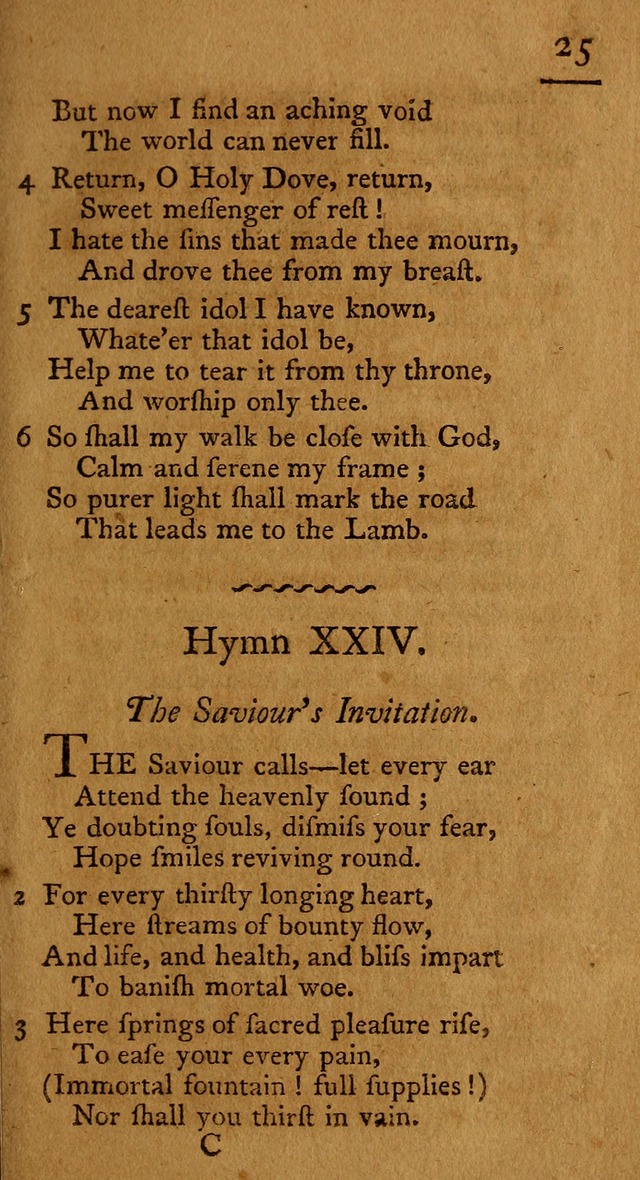 Society hymns, original and selected on evangelical and experimental subjects page 28