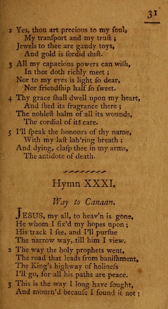 Society hymns, original and selected on evangelical and experimental subjects page 34