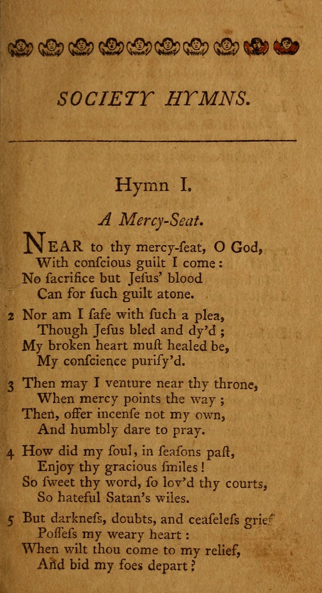 Society hymns, original and selected on evangelical and experimental subjects page 6