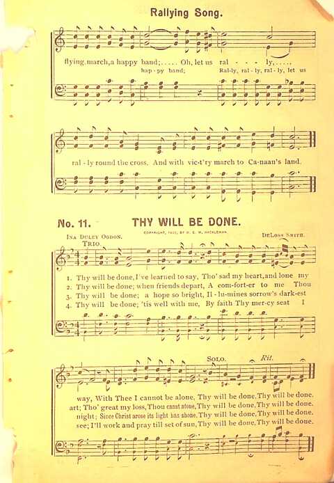 Sing His Praise: for the church, Sunday school and all religious assemblies page 11