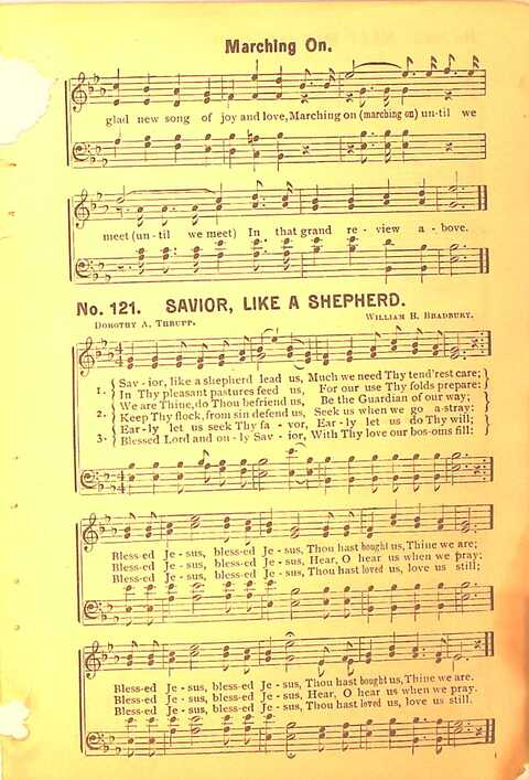 Sing His Praise: for the church, Sunday school and all religious assemblies page 121