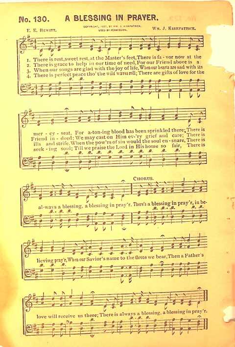 Sing His Praise: for the church, Sunday school and all religious assemblies page 130