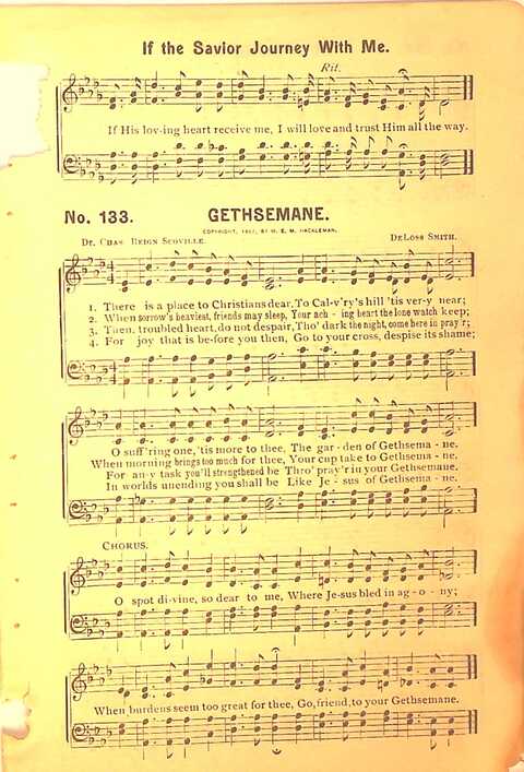 Sing His Praise: for the church, Sunday school and all religious assemblies page 133