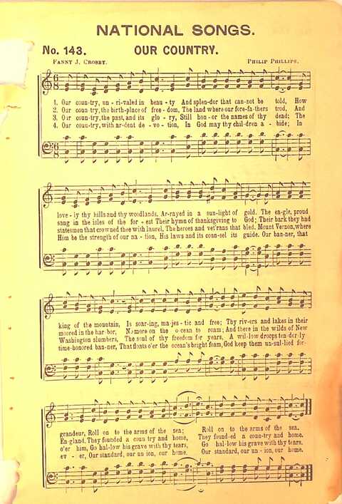 Sing His Praise: for the church, Sunday school and all religious assemblies page 145