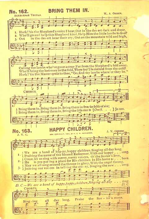 Sing His Praise: for the church, Sunday school and all religious assemblies page 164