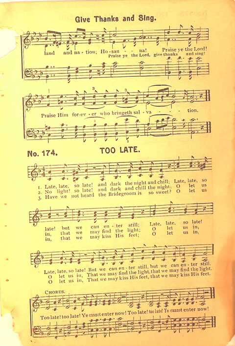 Sing His Praise: for the church, Sunday school and all religious assemblies page 181