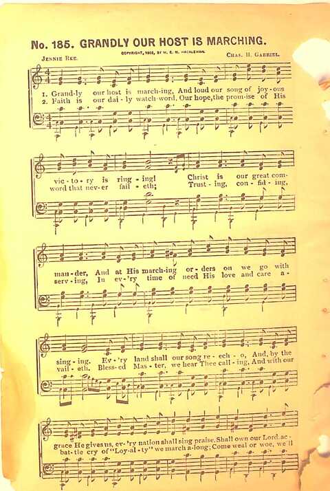 Sing His Praise: for the church, Sunday school and all religious assemblies page 196