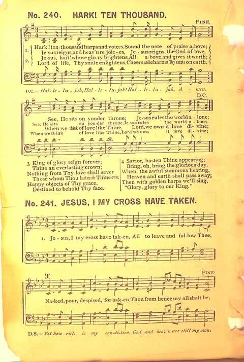 Sing His Praise: for the church, Sunday school and all religious assemblies page 240