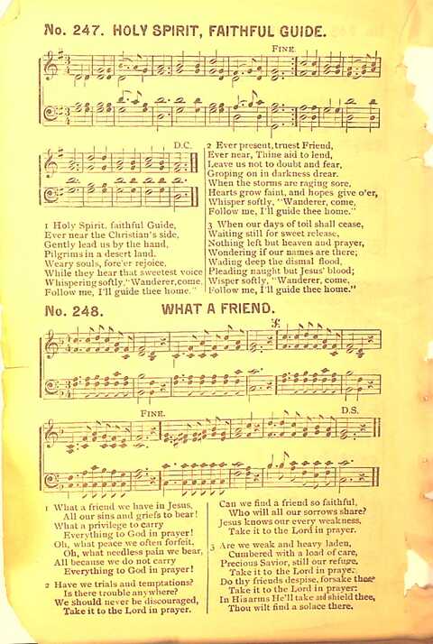 Sing His Praise: for the church, Sunday school and all religious assemblies page 244