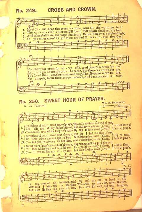 Sing His Praise: for the church, Sunday school and all religious assemblies page 245