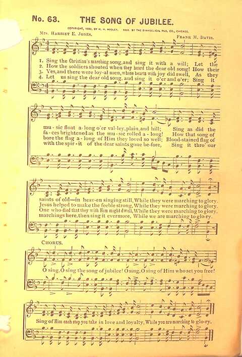 Sing His Praise: for the church, Sunday school and all religious assemblies page 63