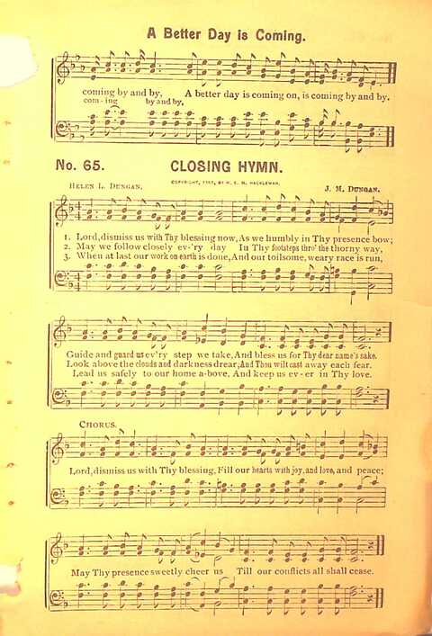 Sing His Praise: for the church, Sunday school and all religious assemblies page 65