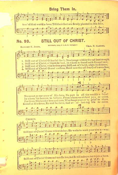 Sing His Praise: for the church, Sunday school and all religious assemblies page 93