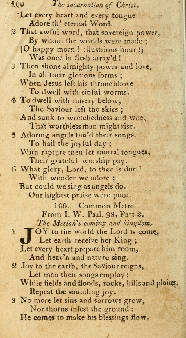 A Selection of Hymns & Psalms: from the most approved authors: principally from Watts & Rippon: together with originals page 106