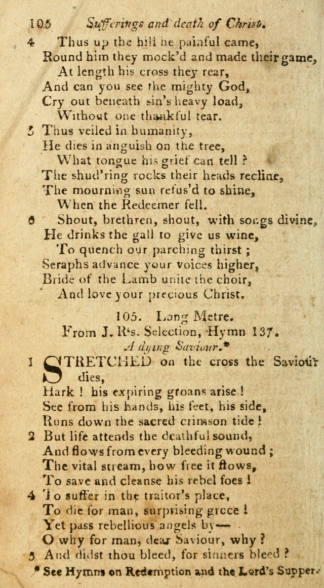 A Selection of Hymns & Psalms: from the most approved authors: principally from Watts & Rippon: together with originals page 110