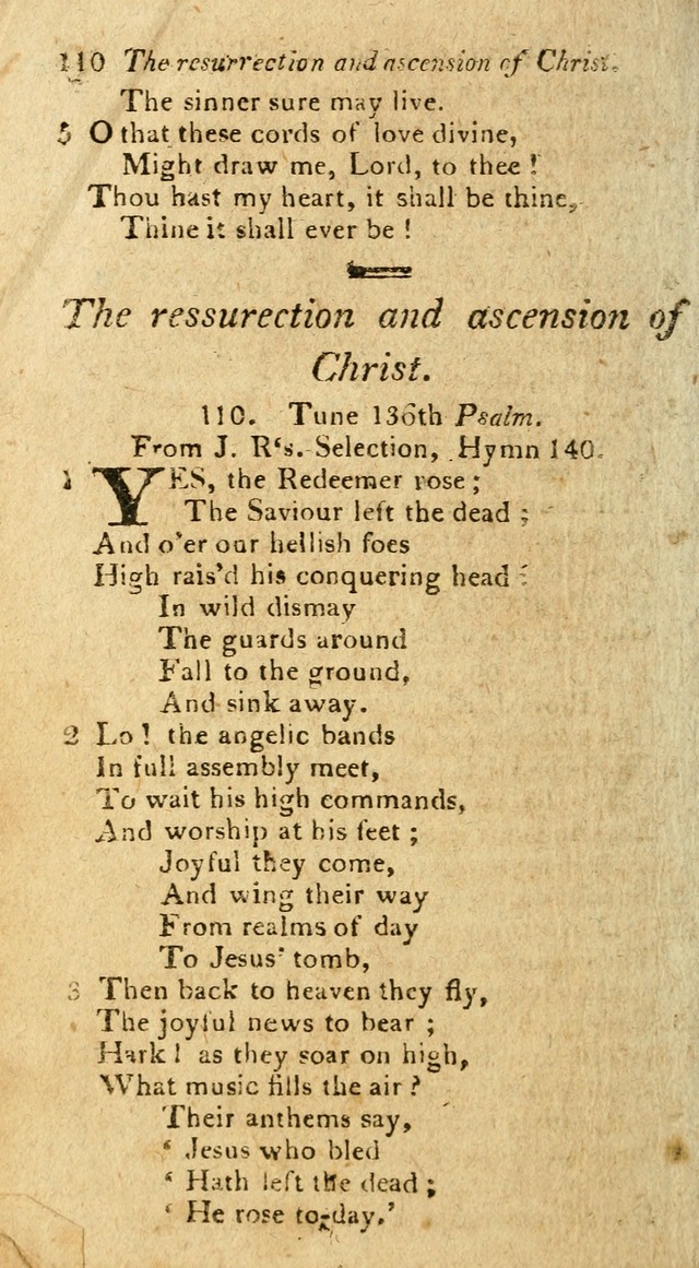 A Selection of Hymns & Psalms: from the most approved authors: principally from Watts & Rippon: together with originals page 114