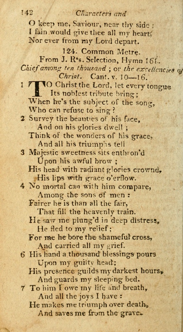 A Selection of Hymns & Psalms: from the most approved authors: principally from Watts & Rippon: together with originals page 126