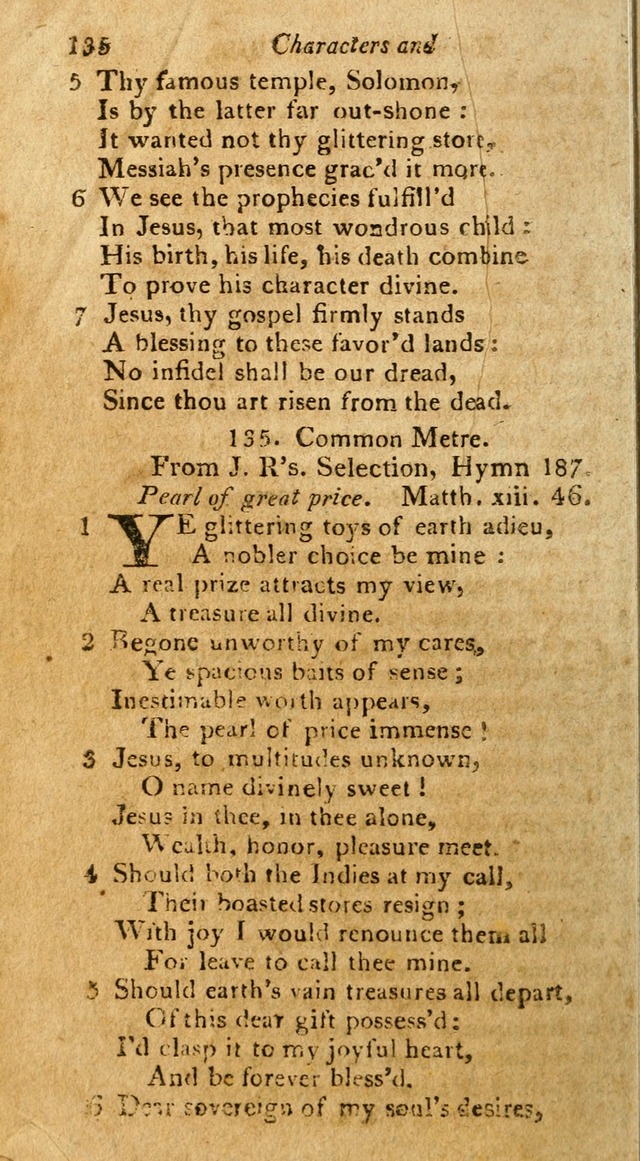 A Selection of Hymns & Psalms: from the most approved authors: principally from Watts & Rippon: together with originals page 134