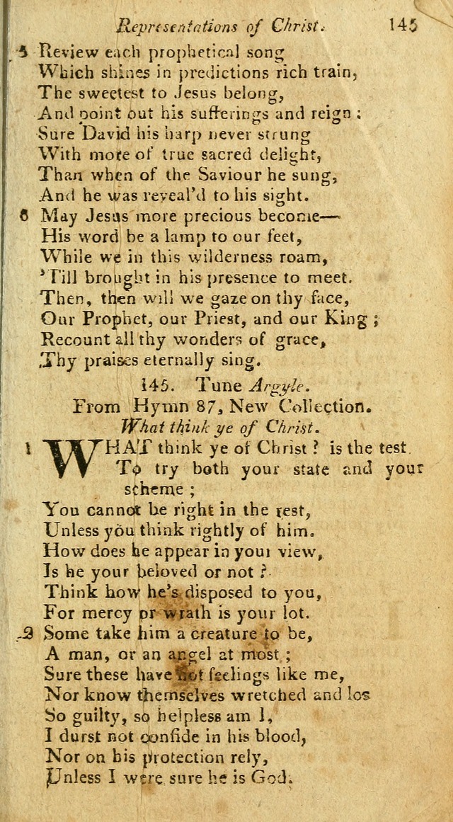 A Selection of Hymns & Psalms: from the most approved authors: principally from Watts & Rippon: together with originals page 143