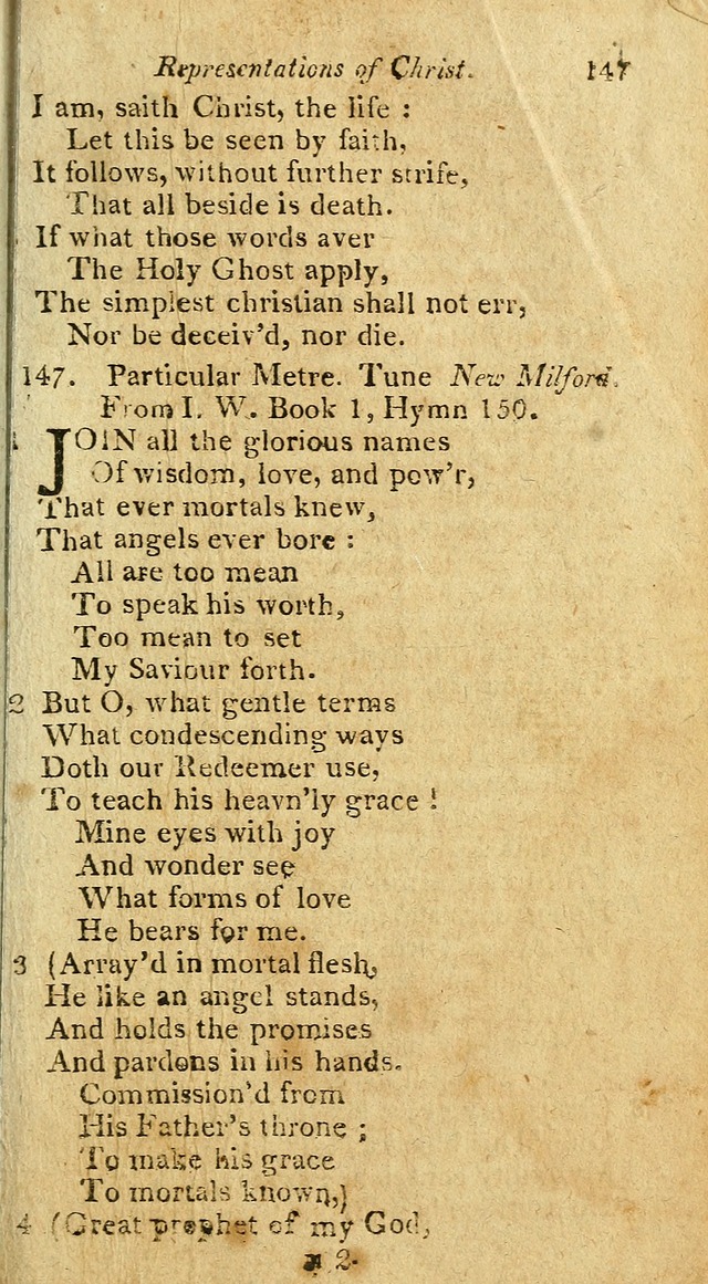 A Selection of Hymns & Psalms: from the most approved authors: principally from Watts & Rippon: together with originals page 145