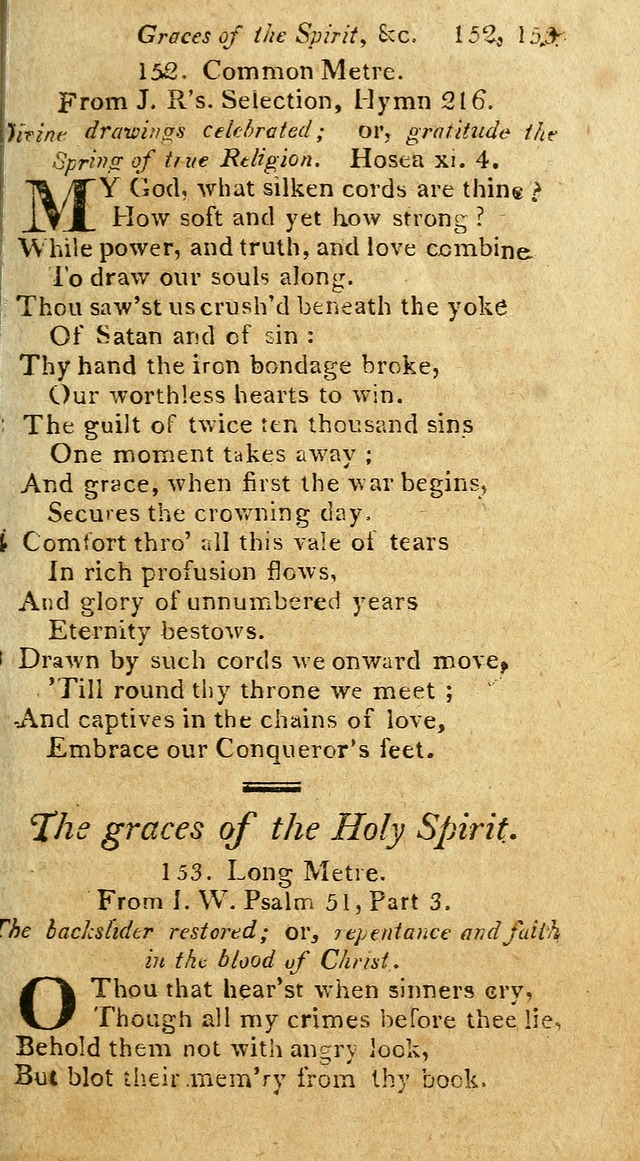 A Selection of Hymns & Psalms: from the most approved authors: principally from Watts & Rippon: together with originals page 151