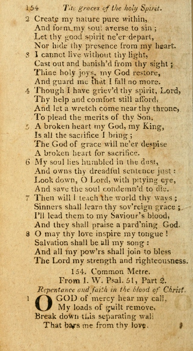 A Selection of Hymns & Psalms: from the most approved authors: principally from Watts & Rippon: together with originals page 152