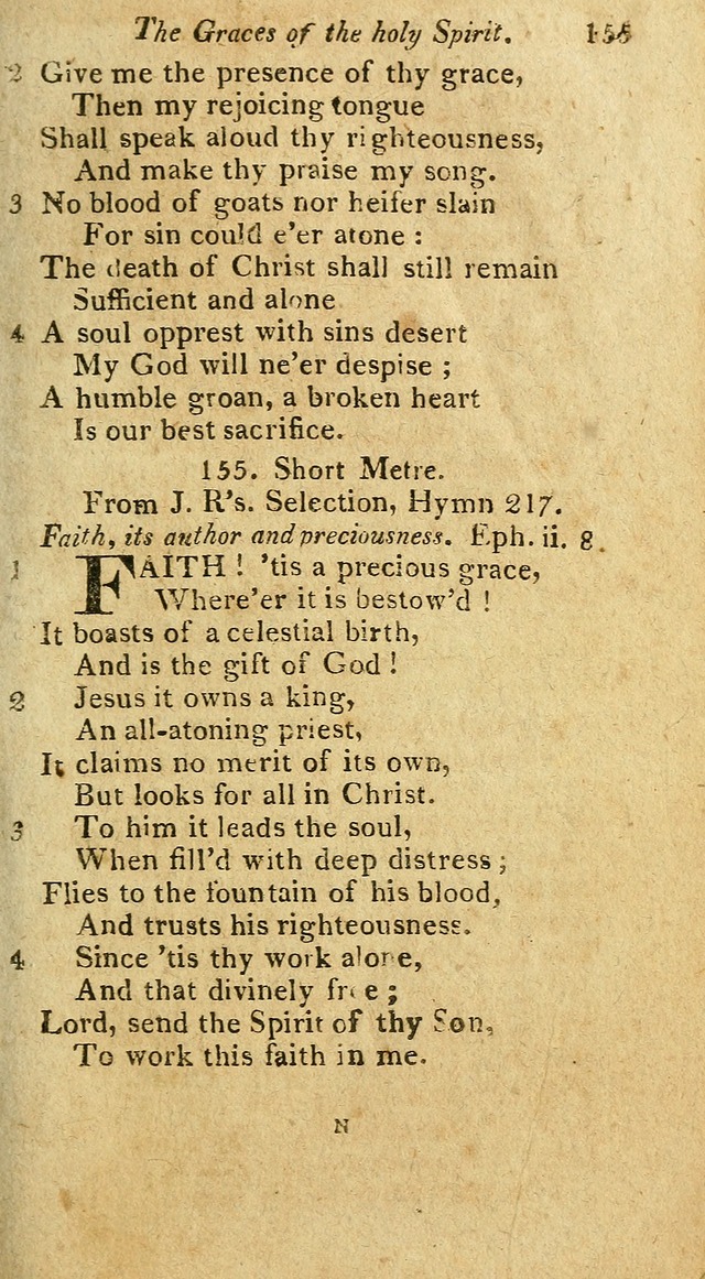 A Selection of Hymns & Psalms: from the most approved authors: principally from Watts & Rippon: together with originals page 153