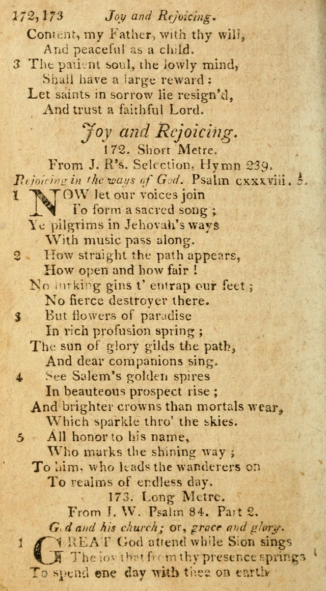 A Selection of Hymns & Psalms: from the most approved authors: principally from Watts & Rippon: together with originals page 166