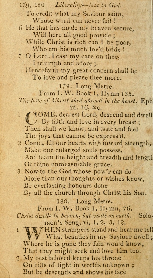 A Selection of Hymns & Psalms: from the most approved authors: principally from Watts & Rippon: together with originals page 172