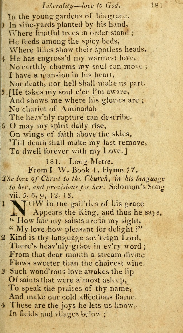 A Selection of Hymns & Psalms: from the most approved authors: principally from Watts & Rippon: together with originals page 173