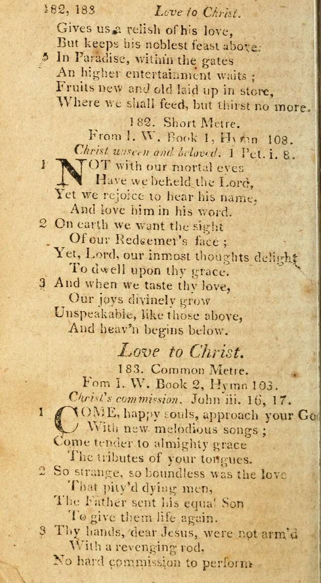 A Selection of Hymns & Psalms: from the most approved authors: principally from Watts & Rippon: together with originals page 174