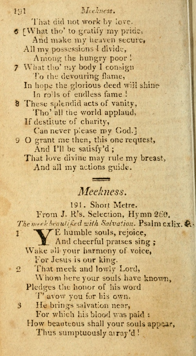 A Selection of Hymns & Psalms: from the most approved authors: principally from Watts & Rippon: together with originals page 180