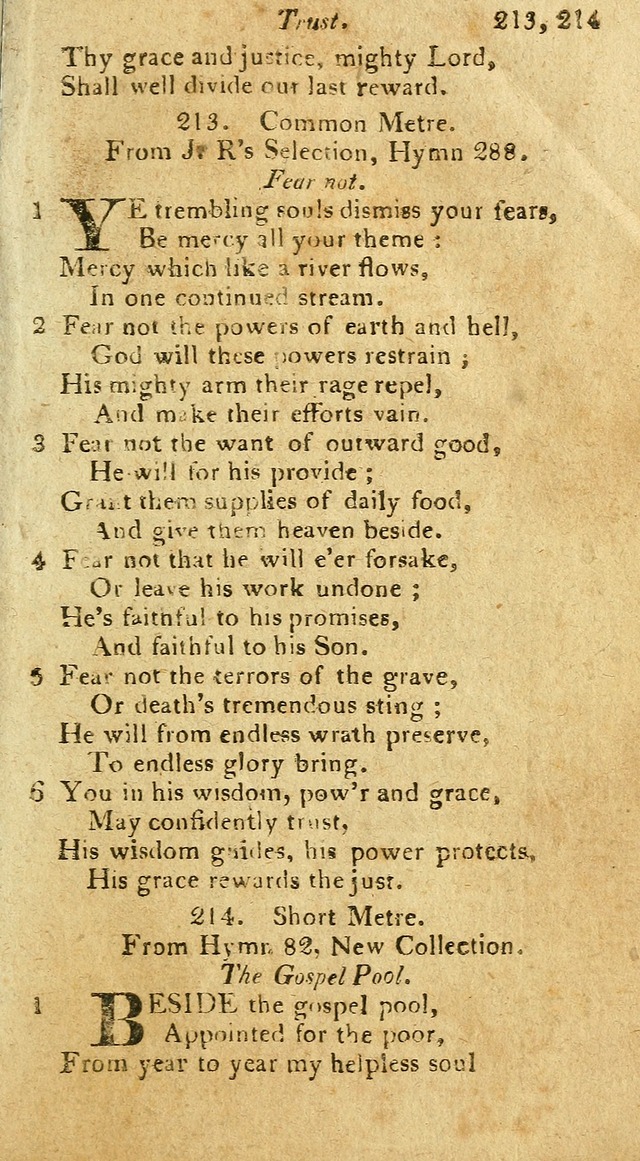 A Selection of Hymns & Psalms: from the most approved authors: principally from Watts & Rippon: together with originals page 197