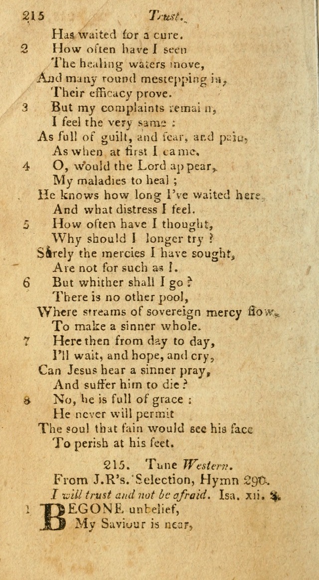 A Selection of Hymns & Psalms: from the most approved authors: principally from Watts & Rippon: together with originals page 198