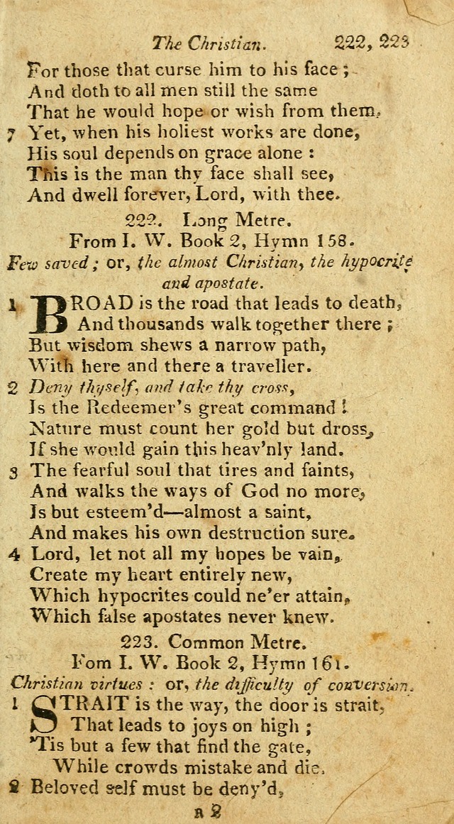 A Selection of Hymns & Psalms: from the most approved authors: principally from Watts & Rippon: together with originals page 205