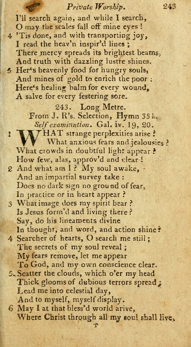 A Selection of Hymns & Psalms: from the most approved authors: principally from Watts & Rippon: together with originals page 225