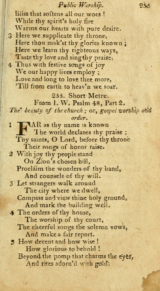 A Selection of Hymns & Psalms: from the most approved authors: principally from Watts & Rippon: together with originals page 233