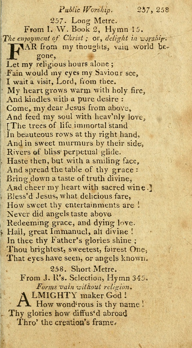 A Selection of Hymns & Psalms: from the most approved authors: principally from Watts & Rippon: together with originals page 235