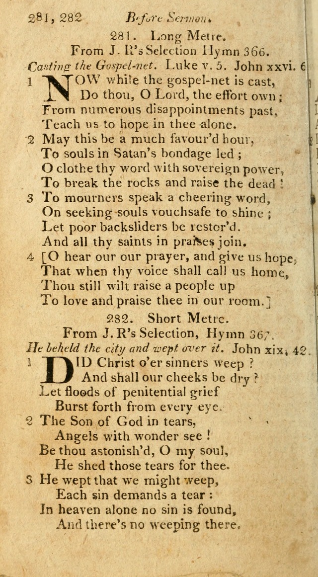 A Selection of Hymns & Psalms: from the most approved authors: principally from Watts & Rippon: together with originals page 254