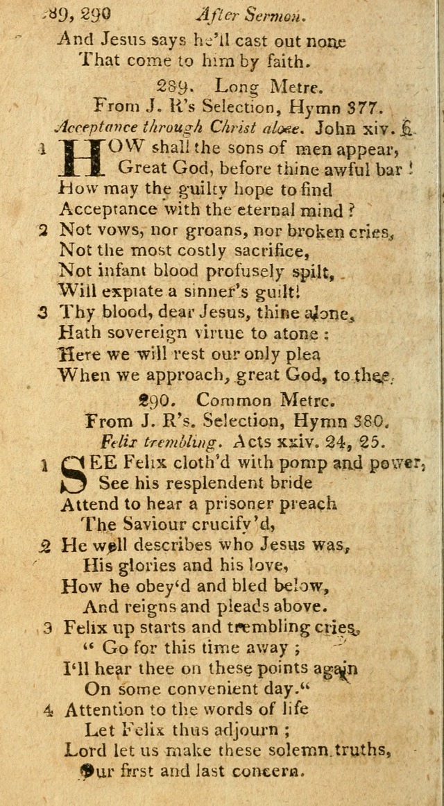 A Selection of Hymns & Psalms: from the most approved authors: principally from Watts & Rippon: together with originals page 258