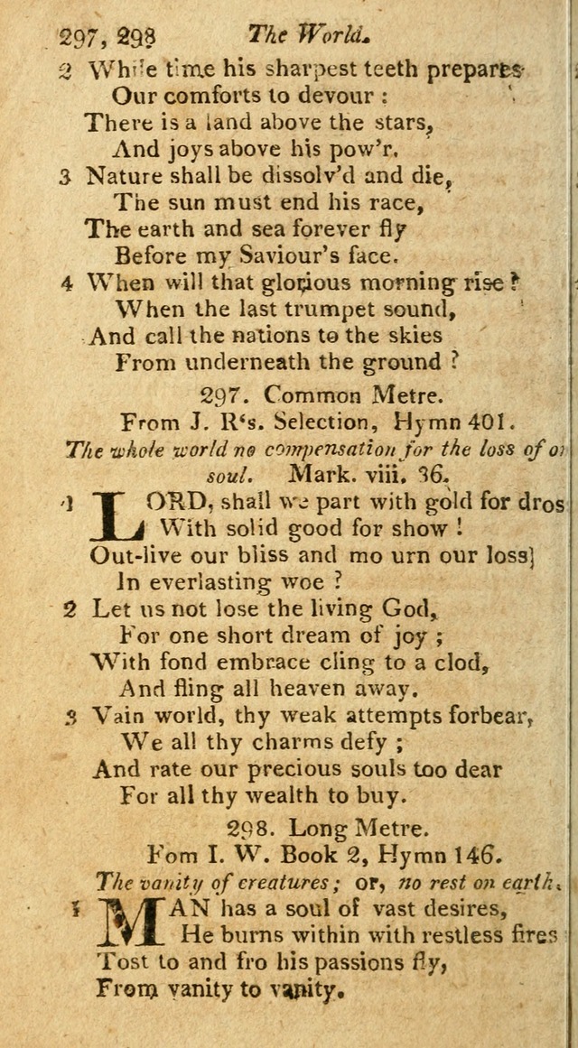 A Selection of Hymns & Psalms: from the most approved authors: principally from Watts & Rippon: together with originals page 262