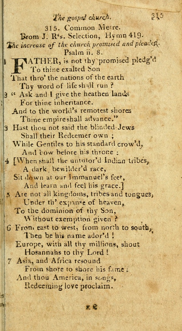 A Selection of Hymns & Psalms: from the most approved authors: principally from Watts & Rippon: together with originals page 277