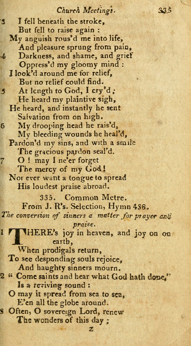 A Selection of Hymns & Psalms: from the most approved authors: principally from Watts & Rippon: together with originals page 297