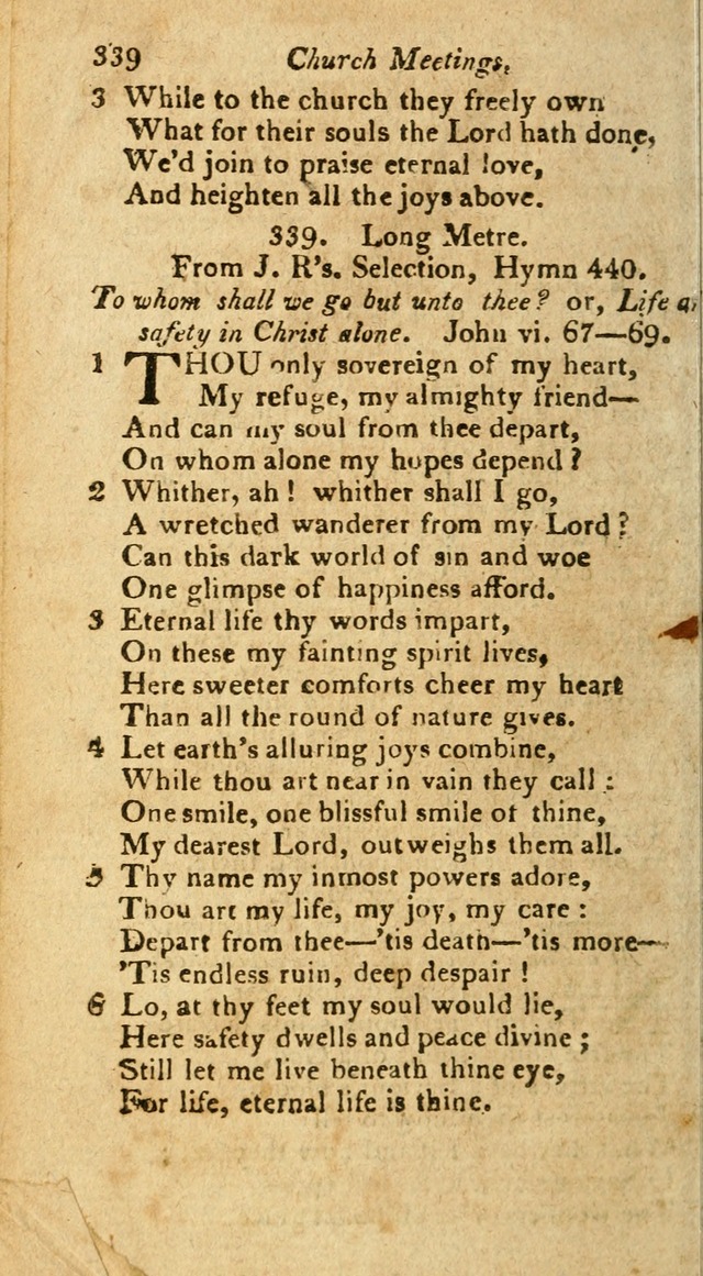 A Selection of Hymns & Psalms: from the most approved authors: principally from Watts & Rippon: together with originals page 300